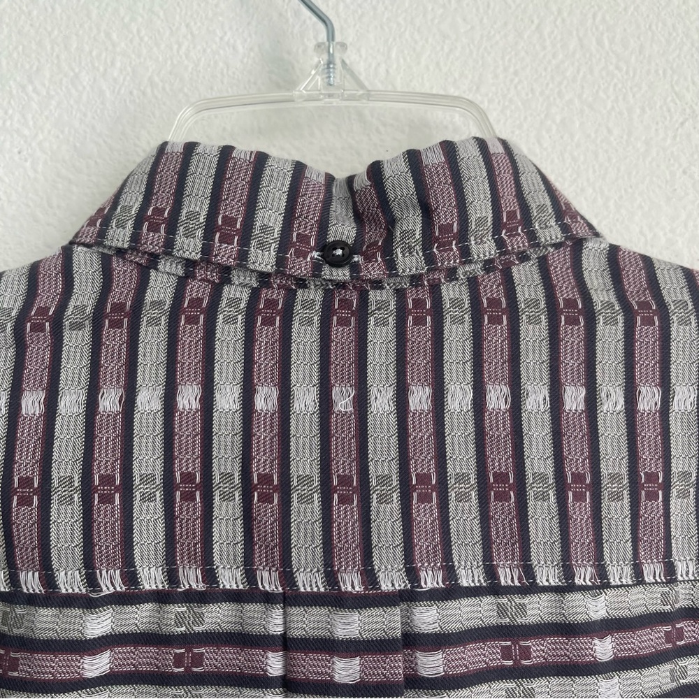 Billy Reid Button Down Long Sleeve Pattern Shirt - image 7